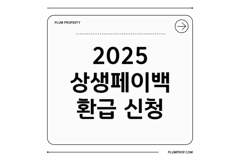 2025년 상생페이백 환급 신청법: 캐시백 제도 완전 정리