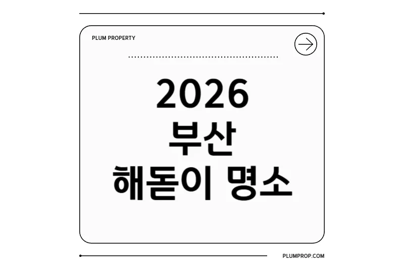 2026 부산 해돋이 완벽 가이드: 명소·시간·산·요트 투어까지