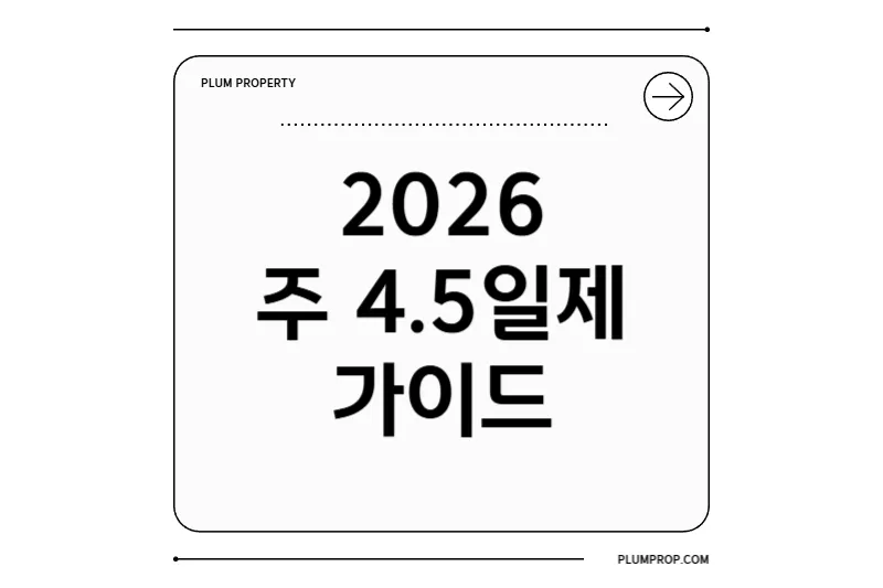 2026 주 4.5일제 시행 방식부터 공공기관·기업 사례, 월급과 단점까지