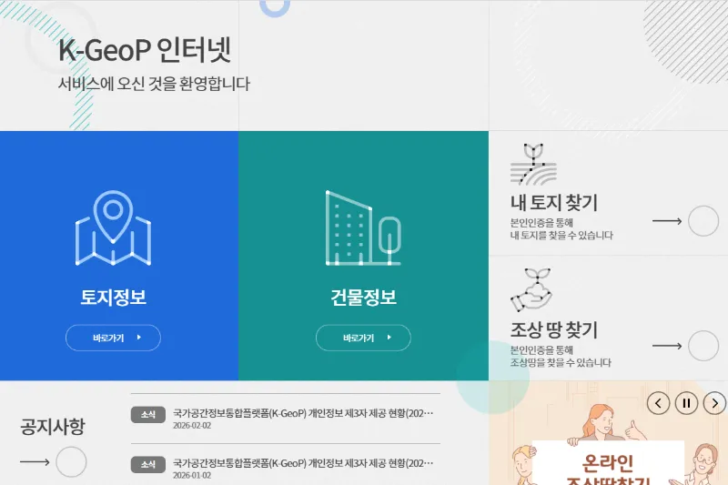 조상 땅 찾기 변화점
